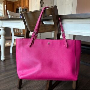 Tory Burch Emerson Saffiano Leather Tote Bag